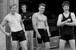 hotbritishguyspluscats:  oar-head:  arealgoldilocks:  The British rowing team stripped to fight homophobia.  They stripped to fight homophobia—I love them so much right now!  This is the fourth year in a row they’re done this. I thank them. 