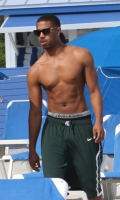 male-and-others-drugs:   Michael B Jordan shirtless