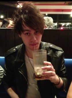 calum-hoods-smile:  But guys. Dark haired Michael in a leather jacket.