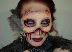 halloweencrafts:  Halloween Masquerade Masks FX Makeup from Sandra Holmbom here. For more of Sandra Holmbom’s amazing FX and every day makeup go here: truebluemeandyou.tumblr.com/tagged/psychosandra   