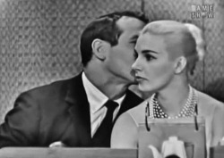missingaudrey:  Paul Newman and Joanne Woodward on What’s My Line, 1959. 