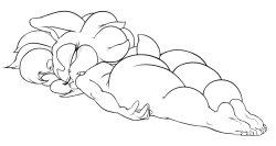 sonicboom53:  Sophies exhausted from a nice workout. Or just nude and sleepy. XDFuta Version here