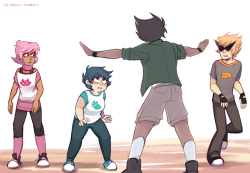 dealing with other people likeI tried to put them in the same poses as the raptors lmao