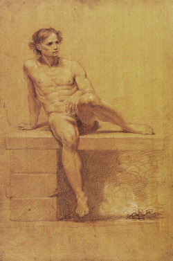 sculppp:Giuseppe Bottani, (1717-1784), Seated Male Nude, 1770-72