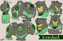 rikuta:  Grimlock practice!He is so cute (*´∀｀*)Grimbee is very hot now!! I love this pair&lt;33