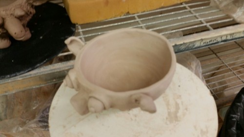 Also made a piggy icecream bowl for club mud!!!!