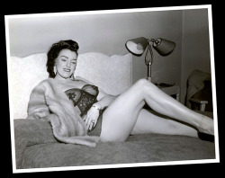 Ann Perri      aka. &ldquo;The Jane Russell of Burlesk&rdquo;.. An image from one of her Nudie-Cutie photo sets..