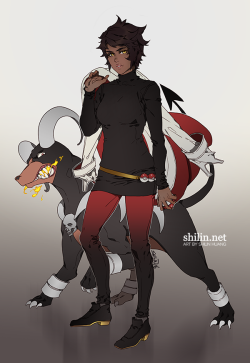 okolnir: I totally see candela as a houndoom type even tho we’re only on gen 1 might draw her again with jacket on http://shilin.deviantart.comhttp://twitter.com/okolnir 
