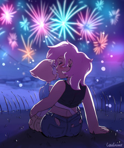 cubedcoconut:Beach City fireworks Happy 4th of July!