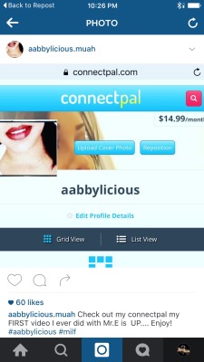 Make sure you join @aabbylicious connectpal before her subscription rate goes up
