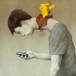 chromeofficial:  tastefullyoffensive:  Pokémon GO imagined by Polish illustrator Pawel Kuczynski  oh dang…………………………………………………………….. this is EDGY!!!!!!!!!!!!!!!!!!!!!!!!!! steve come over quick we got ourselves
