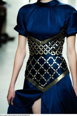 bardicknowledgeblogger: jackiegooutside:  kataramorrell:  I have a raging hard on for medieval/armor inspired fashion  Well, fashion industry, why hasn’t this become the new trend yet?! I wanted to buy pauldrons in Wal Mart six months ago! GET ON IT!