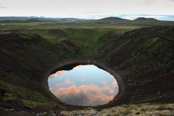vhomit:  chanelful:  (✿◠‿◠)  i didn’t realise this was a reflection of the sky in a pond for a second i was thinking ‘well that’s fucking terrifying, what if you fell down the hill into it’ bye 