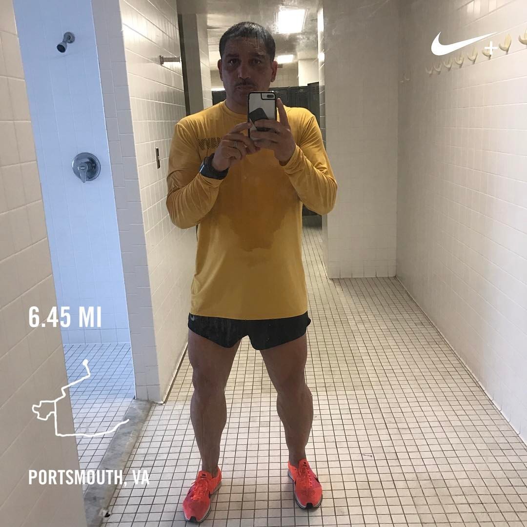 Ran 6.45 miles with Nike⁠  Run Club what have you done to better yourself?  Yesterday&rsquo;s