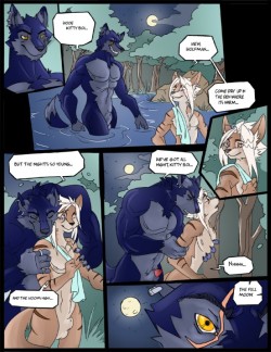 Gamefreak2715:  Furrycatgirl:  An Anal Comic! Full Moon Love By Dredger!  Pretty