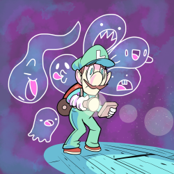 oponok:Spooky Weegee, iPad doodle. If you hadn’t noticed, I am fond of these games.