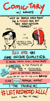 napalmarts:   I finally got mad enough about how Red Hood is handled to talk about it. How do you go from UtRH and RH: tLD to RHatO?? Like mood whiplash? No wonder readers drop it so quick, its literally the opposite of why they like Red Hood.   This