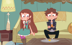 spatziline:  Marco’s the best dad. Haha… of course I wasn’t going to do that to you! Ship Wars AU by none other than @moringmark.