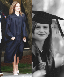 rowling:  rupelover:  Emma Watson graduates from Brown University (25th of May 2014)  Don’t forget we are so so so proud of you. And you inspire all of us a lot.    Radiant.