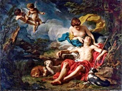 Pierre Subleyras (Saint-Gilles 1699 - Roma 1749); Diana and Endymion, c. 1740; oil on canvas, 73 x 99 cm; National Gallery, London
