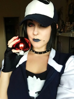 chelbunny:  Did a recreation of Shad’s Pokemon Go goth girl, Ashley!! I decided I wanted to cosplay her during the first time he streamed her :) Character and art by Shadman at http://www.shadbase.com/ 