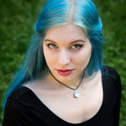kynky:  Girl with blue hair by RadoslawSass 