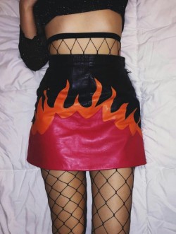 anna-urie:  Flame miniskirt