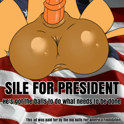 siggytart:  Remember to go out and vote today (for best pone)! Sile4Prez! He’s got huge knockers honkers fucking balls!   Vote for me and I’ll make sure to fill everything that needs to be done for this nation!