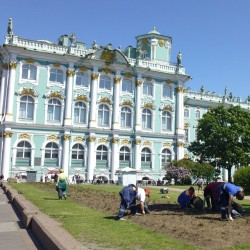 #Winter #palace #garden #workers  #architecture #architect #art
