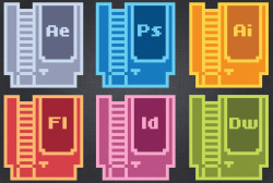 it8bit:  Adobe NES Icon Set Download it free here Created by Vincent Iadevaia Website || Dribble || Tumblr