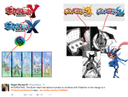 ommanyte:  cacnea:  “The Burst Heart that allows humans to combine with Pokémon in the manga is in Pokémon Sun and Moon’s logo.”  I KNEW THIS WOULD HAPPEN I KNEW IT 
