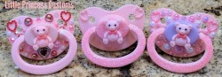 deviantlittleone:  littleprincesscustoms:  littleprincesscustoms:  littleprincesscustoms:  Teddy Bear Pacis now for sale!  ย.99 each plus ŭ.00 shipping USA, international shipping is available!  FIRST COME FIRST SERVE, MESSAGE ME IF YOU’RE INTERESTED