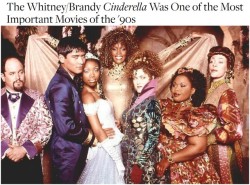 securelyinsecure:  The most iconic version of Cinderella (starring Brandy and Whitney Houston) premiered 20 years ago