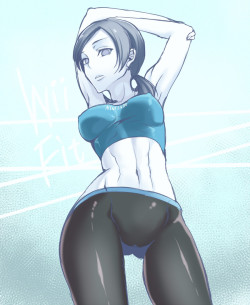 weeabooporn:  I found a bunch of Wii Fit’s Female Trainer hentai. I have the weirdest boner.