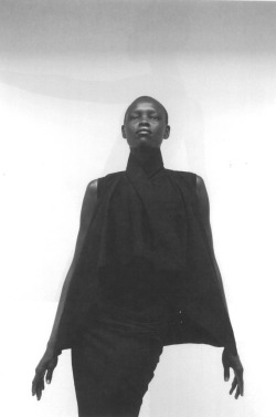fw1991:  Grace Bol photographed by Rick Owens