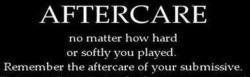 twistedbish89: naughteebee:   angelgirl37:   hucowgoddess:   dom1natus: …  Aftercare is so needed. I can’t express this enough. Please take extra care in providing aftercare. From just cleaning your sub up and telling them how good they were and how
