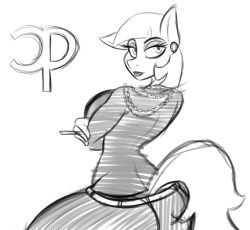 lil-miss-eidi:  Sketchoween of Coco Pommel as Coco Chanel! 