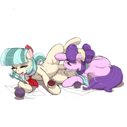 ponypicnic:  Coco Pommel and Suri Polomare Color Sketch Commission for dtlol 