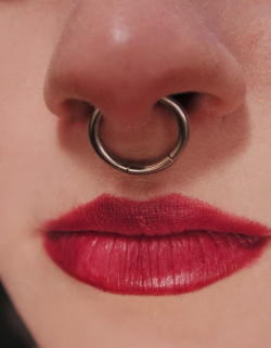 objectowner:  There is something humiliating about these nose rings that I very much like. I’d keep a bigger one on hand too one that goes down past the lips. Big enough for me to fuck her mouth through the nose ring. Or for me to attach it somewhere