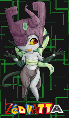 soubriquetrouge:  Zeena   Midna   Meloetta = Zednatta!Cute ass original art by meaconscientia, which can be found here may wanna click on it for a clearer copy from the dash, since tumblr is stretching it out.  http://youtu.be/nJY80TDRyoU?t=50s
