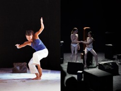 Caroline Lam (top picture), Swiss dancer, &amp; Marie-Caroline Hominal (bottom picture), Swiss dancer and choregapher, nude on stage in Opus 69.