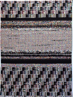 phillipstearns:  Title: Fragmented Memory Date: May 29, 2013 Location: The Textiellab @ The Textielmuseum in Tilburg, NL Dimensions: Each 160cm x 205cm Fragmented Memory is a triptych of large woven tapestries completed in May 2013 in Tilburg, NL at the