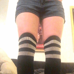 misspixieprincess: I didn’t feel like going to the bathroom so I just went in my short shorts and knee socks cuz I’m a naughty Princess 😈   Message me about purchasing the whole video for Ŭ and hear me whine about how much I have to pee! 