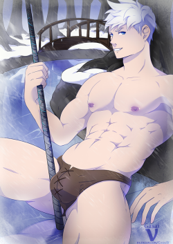 gasaiv:  Jack Frost , originally a sketch for a Patron but i completed it for them XDPatreon   Deviantart   Facebook   Pixiv