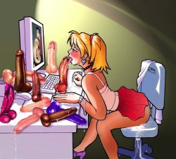 staticstation:The Static: Idk who’s more sexually depraved…the girl in this image or the artist who created it (image was found without credits btw, sorry)