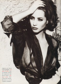christy-turlington:  Christy Turlington in “Belladonna” by Ellen von Unwerth for Vogue Italia, February 1990.