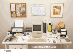 grofjardanhazy:  Evolution of the Desk (1980-2014) gif: grofjardanhazy, original video via Best Reviews 