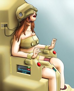 robo-unit01: Poor poor girl… With every orgasm the machine only grows stronger. The feedback loop slowly corroding her mind. By the end of it all she’ll be a drooling puddle on the ground that can’t even remember her own name.