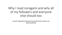 ladysqueakinpip:  pls read noragami