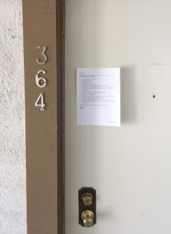 obviousplant:  I left this letter from ‘Management’ on the doors of an apartment complex 